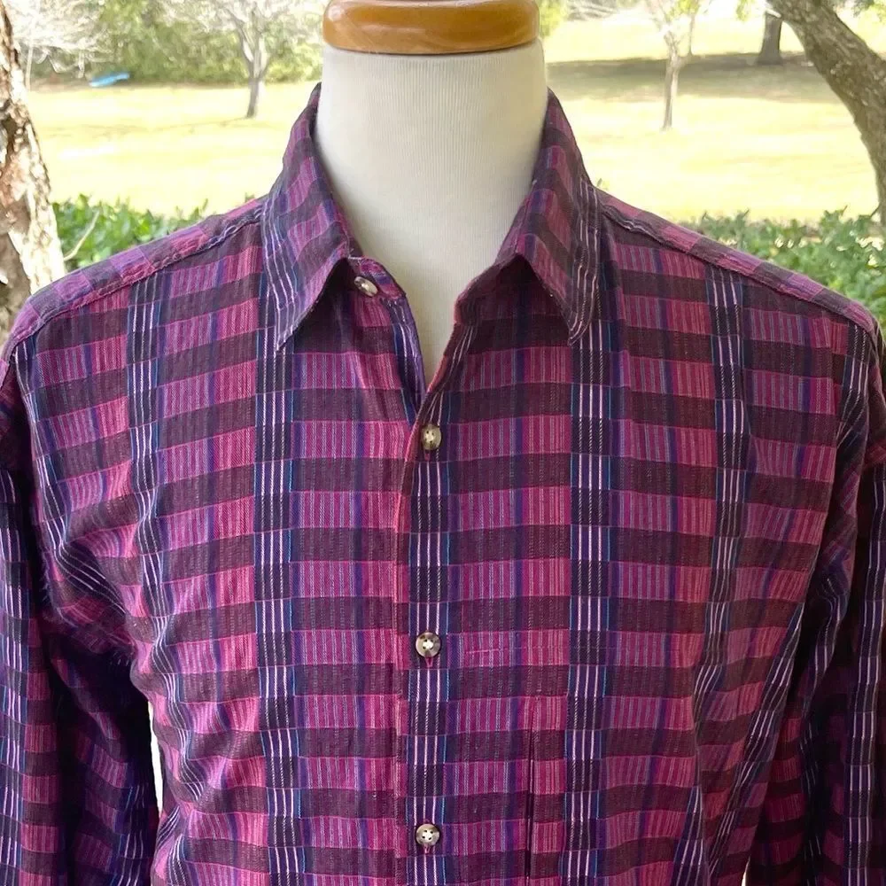 The North Face Long Sleeve Check Print Shirt. Size Large.